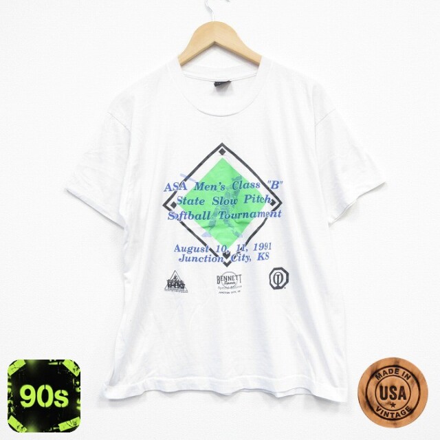 スクリーンスターズ 90s 半袖Tシャツ ベースボール ホワイト XL | 古着