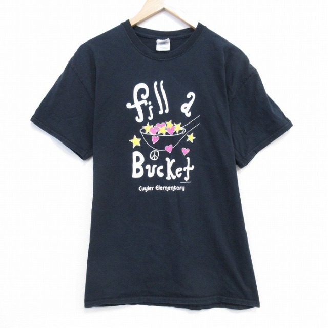00s 半袖Tシャツ ハート ブラック L | 古着