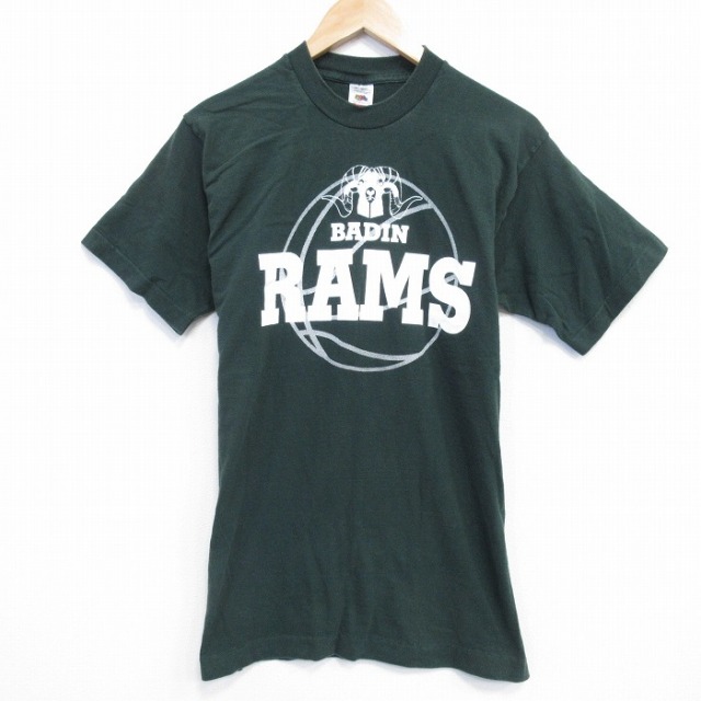 フルーツオブザルーム 90s 半袖Tシャツ RAMS グリーン M | 古着