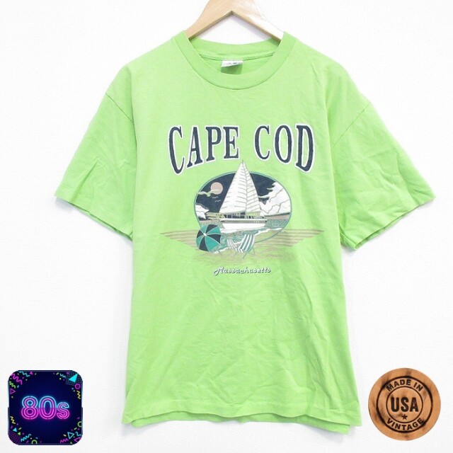 80s 半袖Tシャツ ケープコッド グリーン XL | 古着