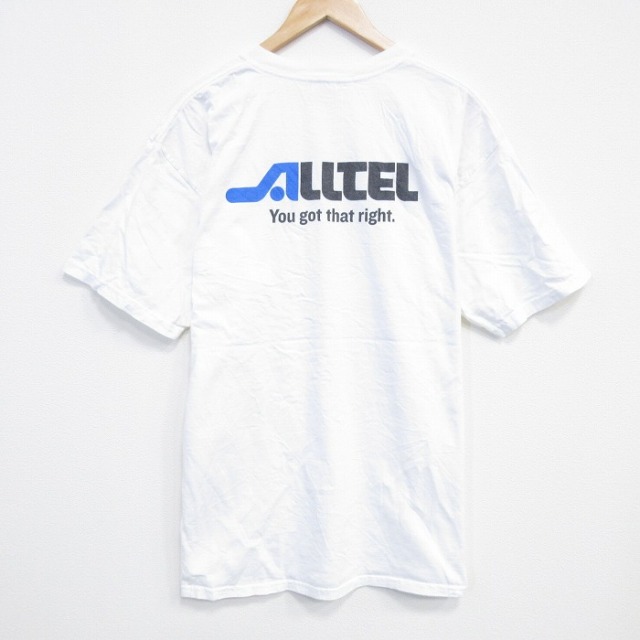 00s 半袖Tシャツ ALLTEL ホワイト XL | 古着