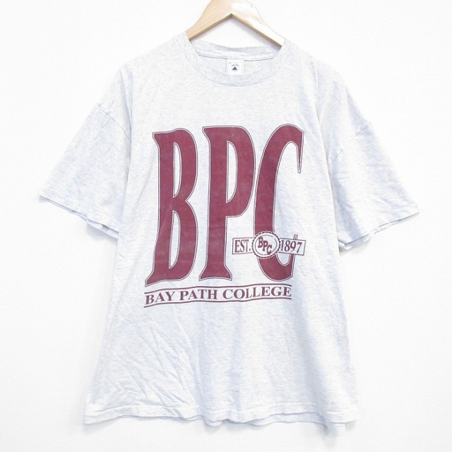 90s 半袖Tシャツ BPC 霜降り グレー XL | 古着