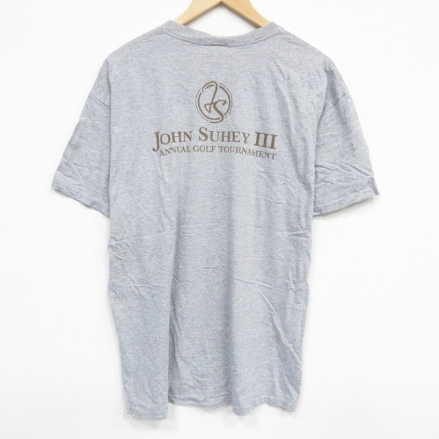 フルーツオブザルーム 00s 半袖Tシャツ ゴルフトーナメント グレー XL | 古着
