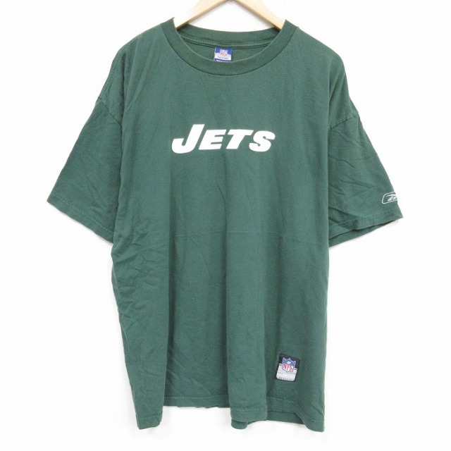 リーボック 00s 半袖Tシャツ NFLニューヨークジェッツ グリーン XL | 古着