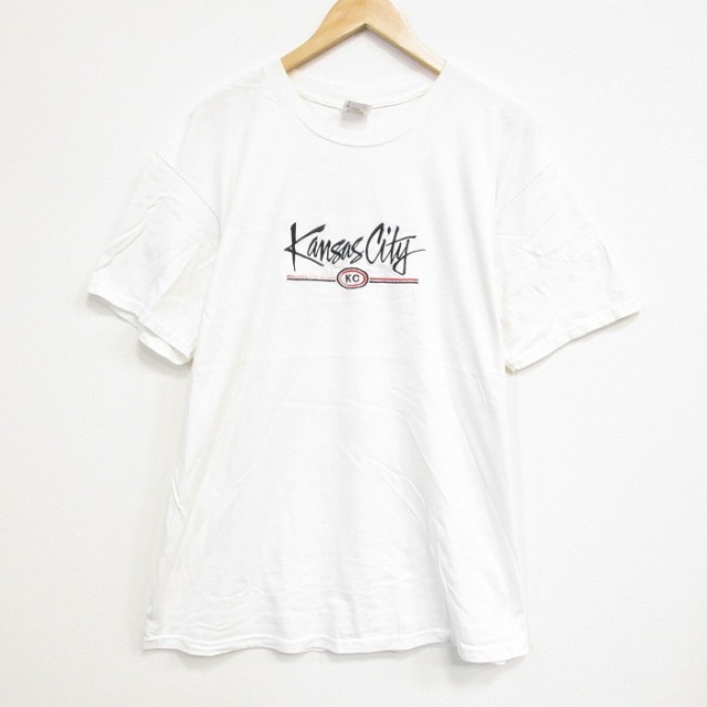 00s 半袖Tシャツ カンザスシティ刺繍 ホワイト XL | 古着