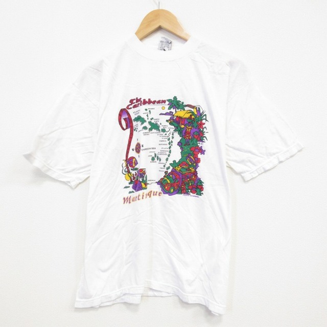 00s 半袖Tシャツ カリビアン ホワイト L | 古着