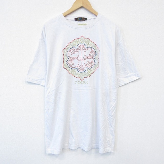 クージー 00s 半袖Tシャツ 刺繍 ホワイト XL | 古着