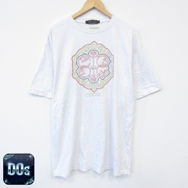 【50%OFF】クージー 00s 半袖Tシャツ 刺繍 ホワイト XL | 古着