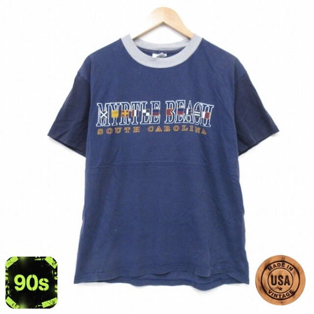 90s 半袖Tシャツ サウスカロライナ ネイビー L | 古着