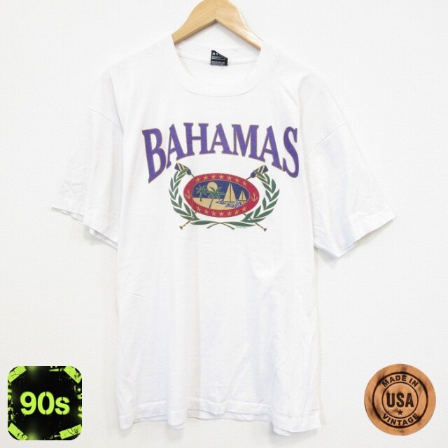 フルーツオブザルーム 90s 半袖Tシャツ バハマ ホワイト XL | 古着