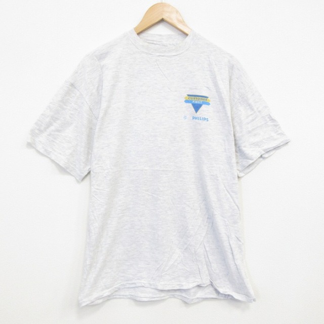 ヘインズ 90s 半袖Tシャツ カスタマー グレー XL | 古着