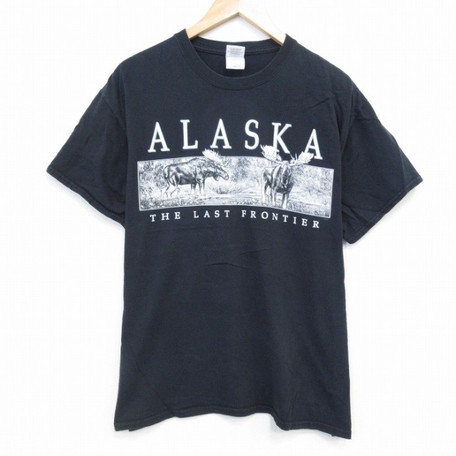 00s 半袖Tシャツ アラスカ ブラック L | 古着
