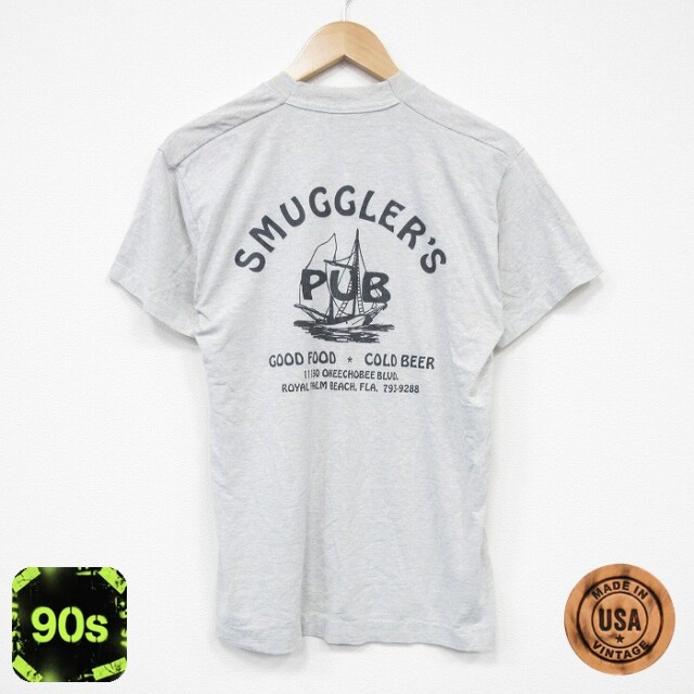 フルーツオブザルーム 90s 半袖Tシャツ 船PUB グレー M | 古着