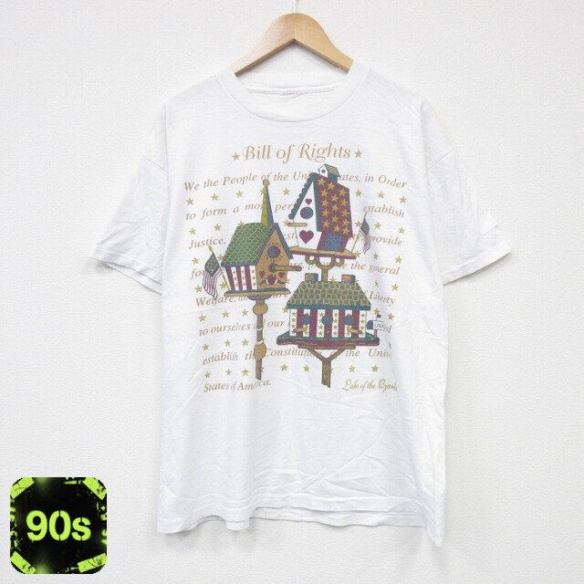 90s 半袖Tシャツ 鳥小屋 ホワイト XL | 古着