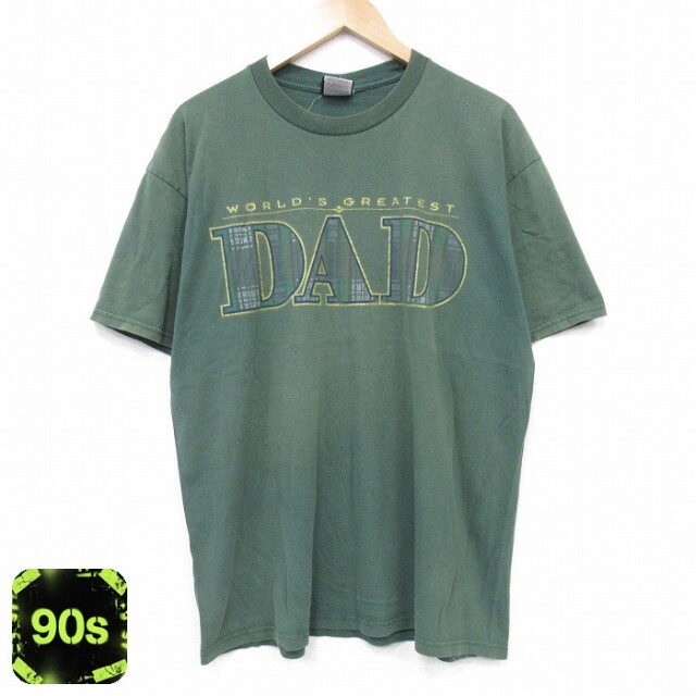 90s 半袖Tシャツ DAD グリーン XL | 古着