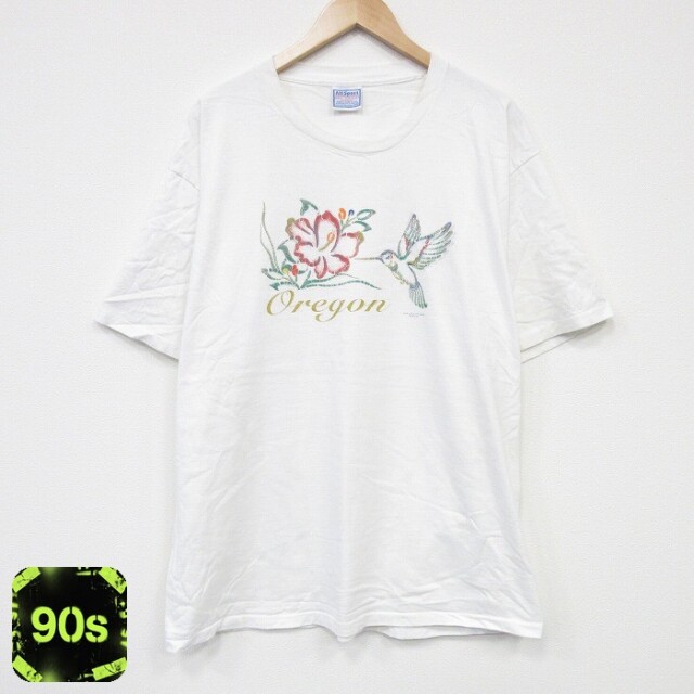 All Sport 90s 半袖Tシャツ オレゴン ホワイト XL | 古着