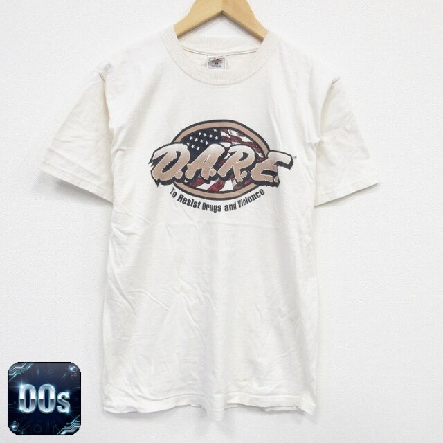 フルーツオブザルーム 00s 半袖Tシャツ DARE 生成り ベージュ M | 古着