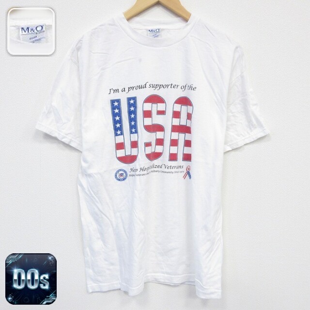 00s 半袖Tシャツ USAロゴ ホワイト L | 古着