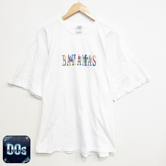 バハマ 00s 半袖Tシャツ 刺繍 ホワイト XL | 古着