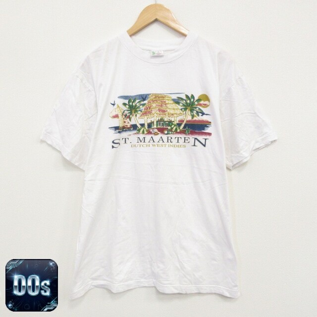 00s 半袖Tシャツ ヤシの木 ホワイト XL | 古着