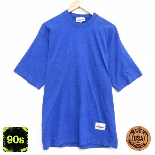 【50%OFF】90s 半袖Tシャツ ブルー L | 古着
