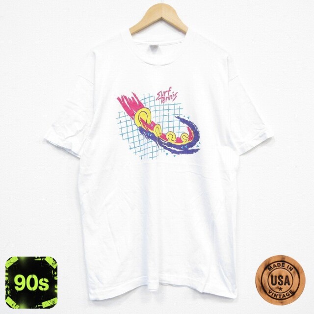 フルーツオブザルーム 90s 半袖Tシャツ サーフテニス ホワイト XL | 古着