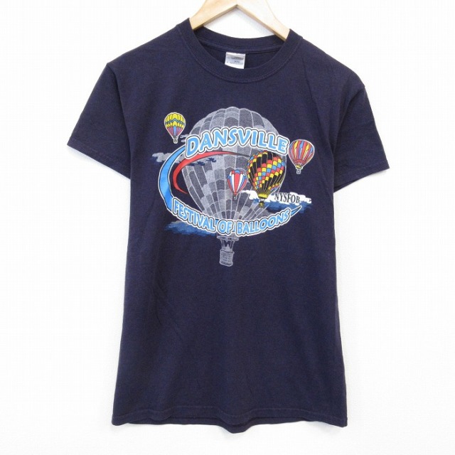 00s 半袖Tシャツ 気球 パープル S | 古着