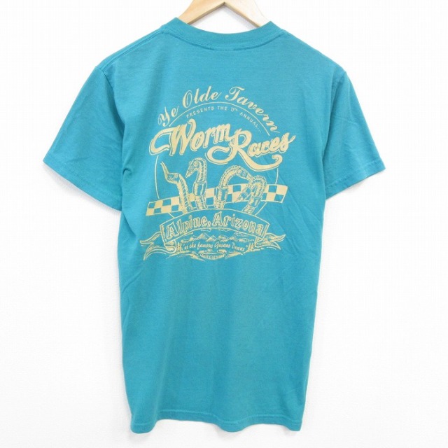 00s 半袖Tシャツ Worm ライトブルー M | 古着