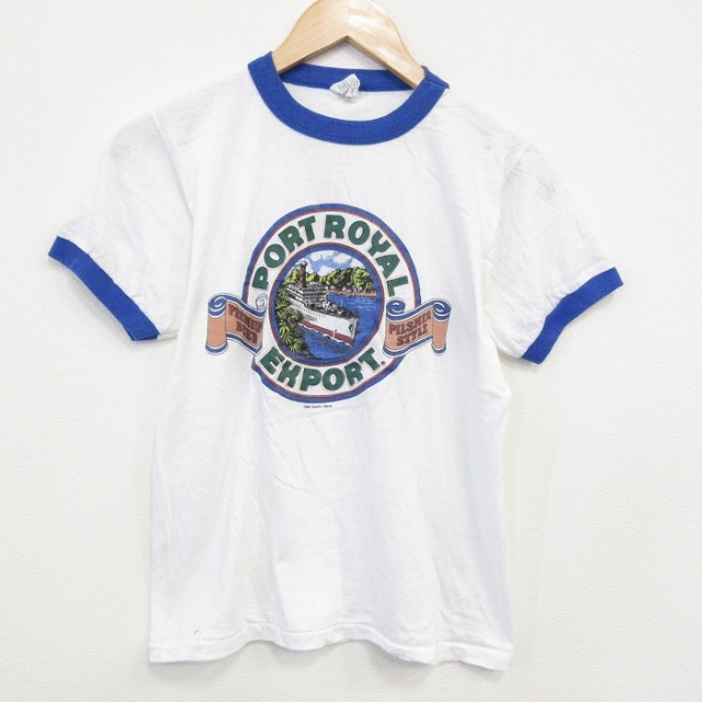 80s 半袖Tシャツ 船 ホワイト S | 古着