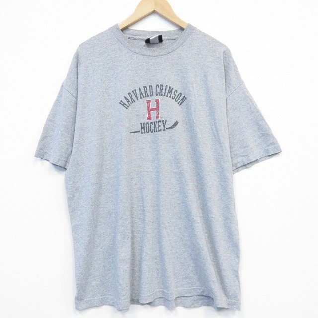 【20%OFF】XL★古着 半袖 ビンテージ Tシャツ メンズ 00年代 00s ホッケー 大きいサイズ クルーネック グレー 霜降り 25oct01 中古