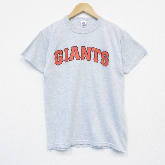 M★古着 半袖 ビンテージ Tシャツ メンズ 00年代 00s ジャイアンツ クルーネック 薄グレー 霜降り 25oct01 中古