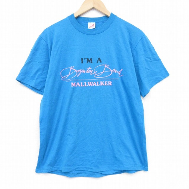 ジャージーズ 80s 半袖Tシャツ フラミンゴ ライトブルー L | 古着