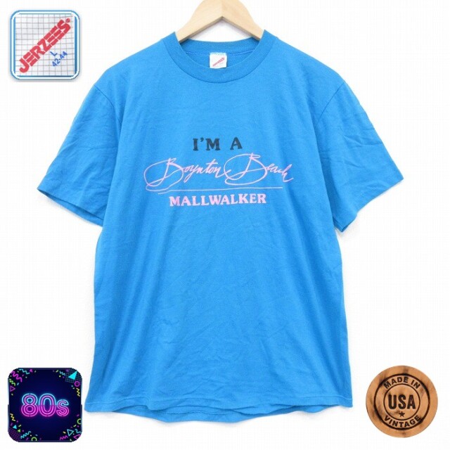 【50%OFF】ジャージーズ 80s 半袖Tシャツ フラミンゴ ライトブルー L | 古着