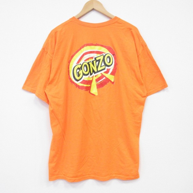 00s 半袖Tシャツ GONZO オレンジ XL | 古着