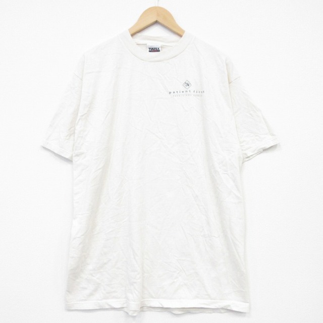 TULTEX 90s 半袖Tシャツ patient ホワイト XL | 古着