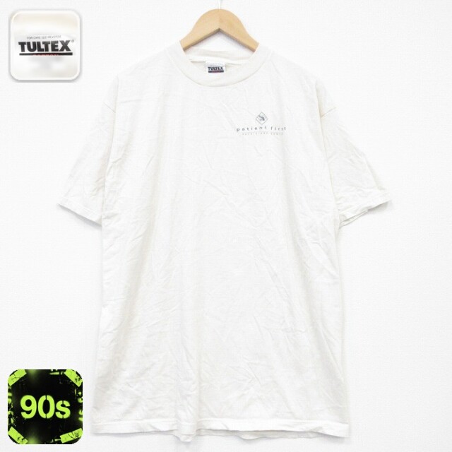 TULTEX 90s 半袖Tシャツ patient ホワイト XL | 古着