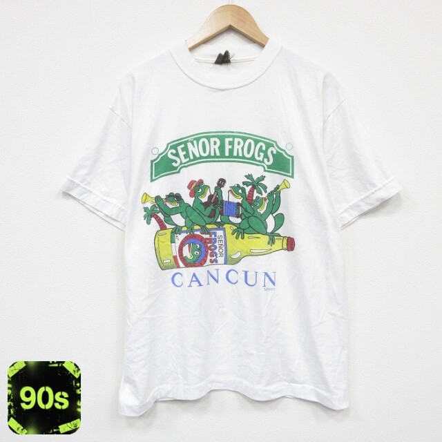 90s 半袖Tシャツ セニョールフロッグ ホワイト XL | 古着