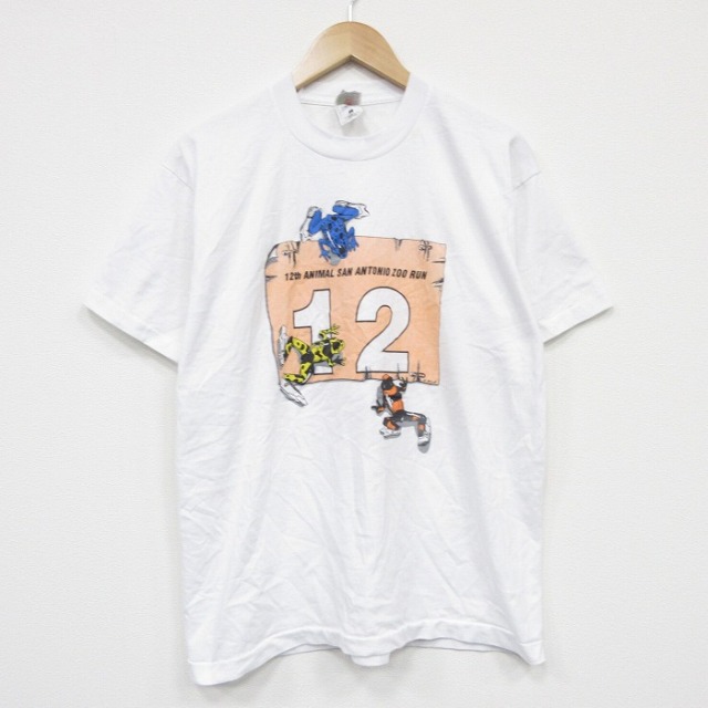 フルーツオブザルーム 90s 半袖Tシャツ カエル ホワイト L | 古着