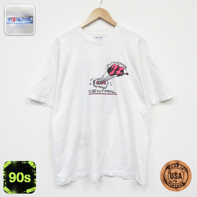 【50%OFF】ヘインズ 90s 半袖Tシャツ ホワイト XL | 古着