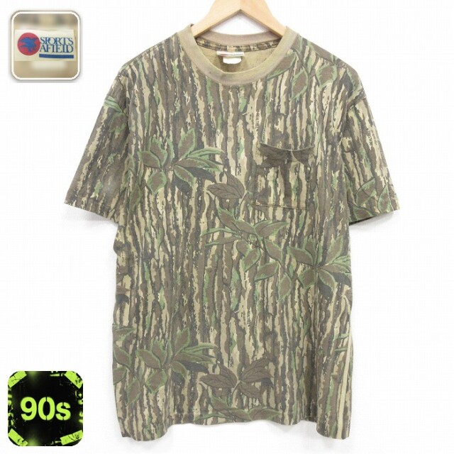 リアルツリー 90s 半袖Tシャツ ブラウン迷彩 XL | 古着