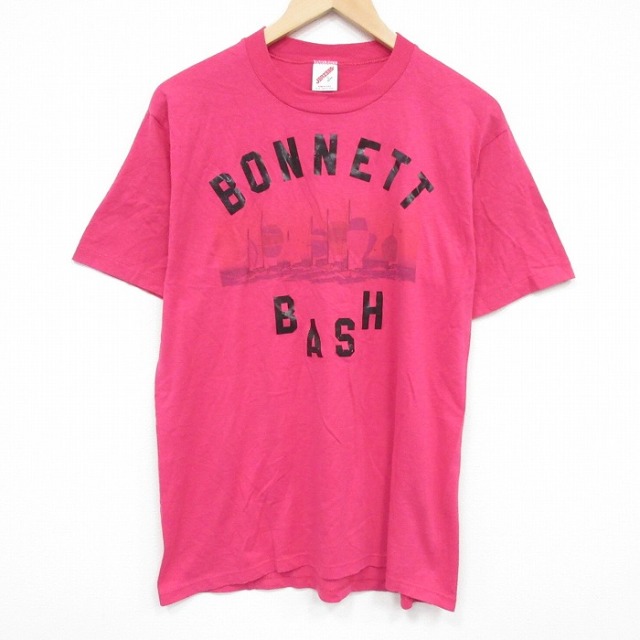 ジャージーズ 90s 半袖Tシャツ BASH 濃ピンク L | 古着