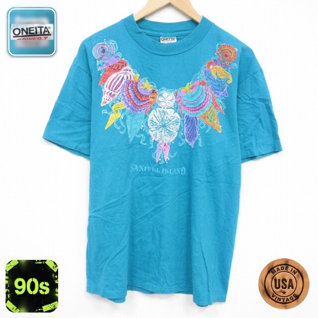 【50%OFF】オニータ 90s 半袖Tシャツ SANIBEL グリーン L | 古着