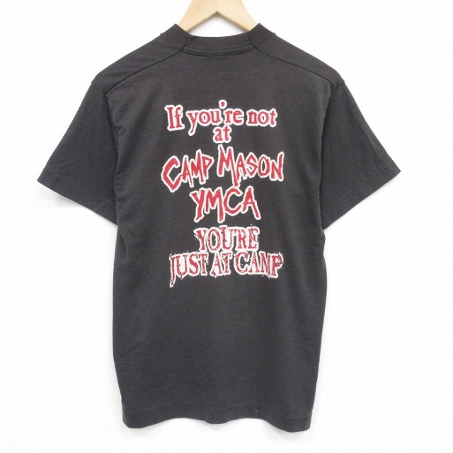フルーツオブザルーム 90s 半袖Tシャツ メッセージ ブラック M | 古着