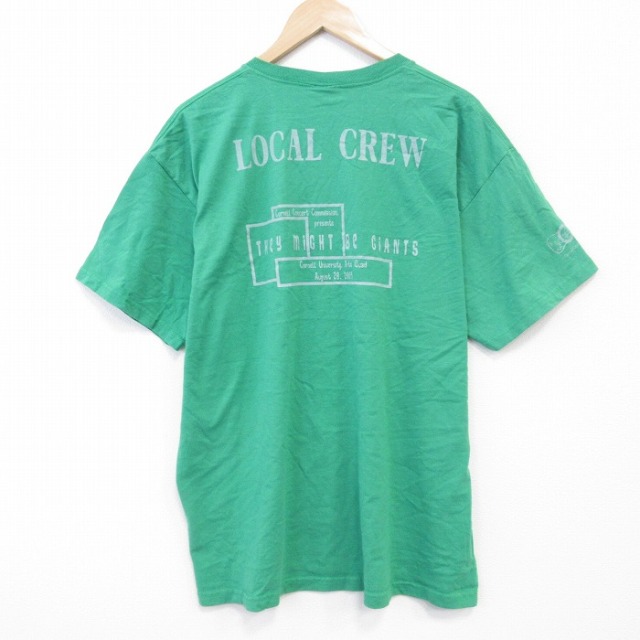 フルーツオブザルーム 00s 半袖Tシャツ ローカルクルー グリーン XL | 古着