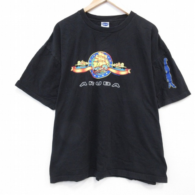 00s 半袖Tシャツ ARUBA ブラック XL | 古着