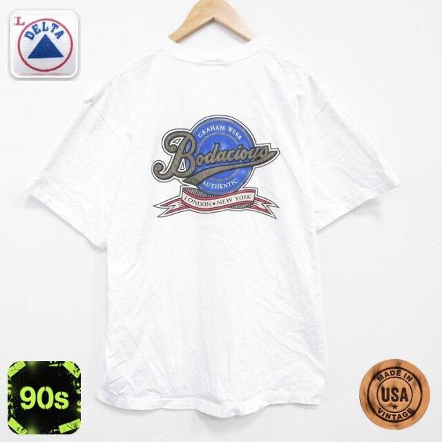 【50%OFF】90s 半袖Tシャツ Bodacious ホワイト XL | 古着
