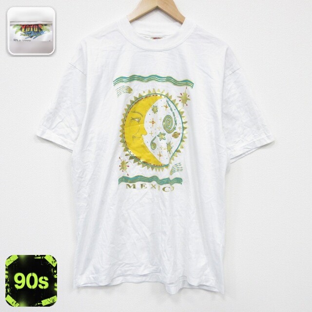 90s 半袖Tシャツ 月 ホワイト XL | 古着