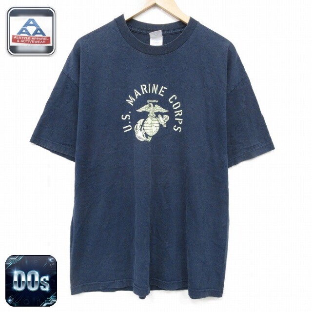00s 半袖Tシャツ USMC ネイビー XL | 古着