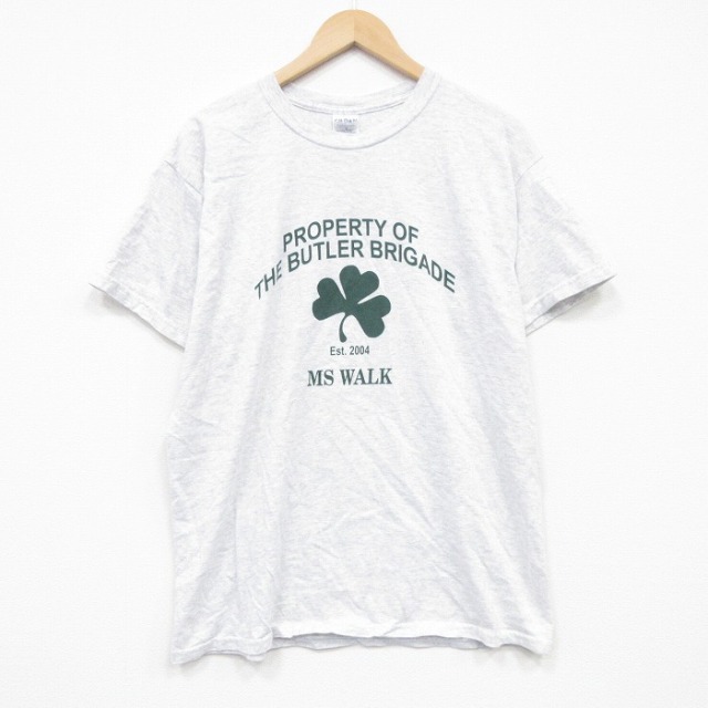 00s 半袖Tシャツ クローバー グレー L | 古着