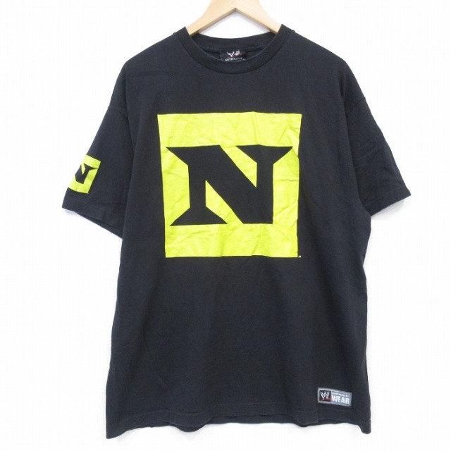 00s 半袖Tシャツ ワールドプロレスリング ザネクサス ブラック XL | 古着